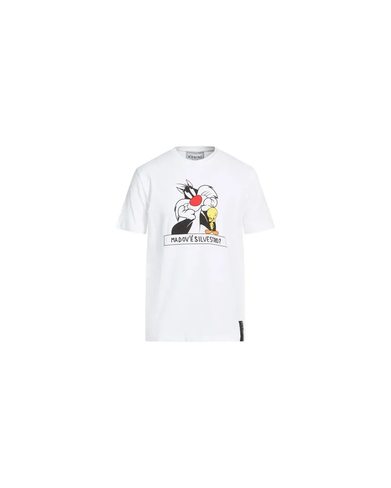 Iceberg T-SHIRT JERSEY LOONEY TUNES   - TOPS - T-shirtsauf YOOX.COM Weiß