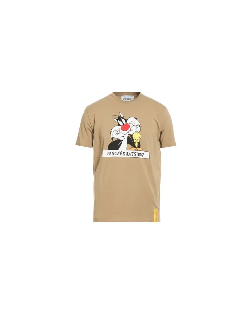 Iceberg T-SHIRT JERSEY LOONEY TUNES   - TOPS - T-shirtsauf YOOX.COM Khaki