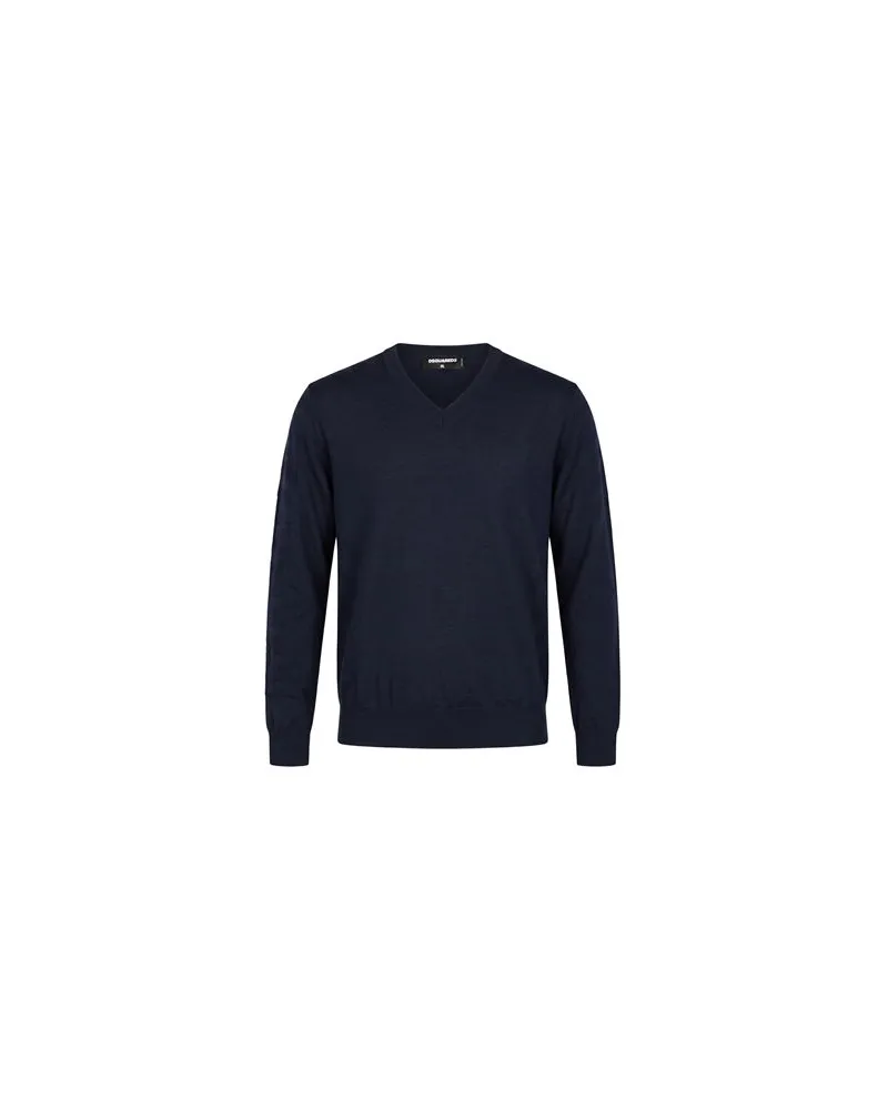 Dsquared2 STRICKWAREN - Pulloverauf YOOX.COM Marineblau
