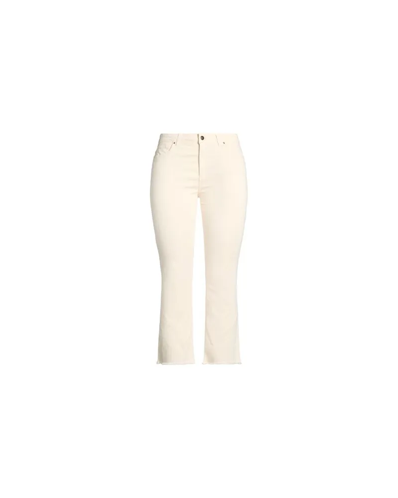 D.EXTERIOR HOSEN & RÖCKE - Hosenauf YOOX.COM Cremeweiß