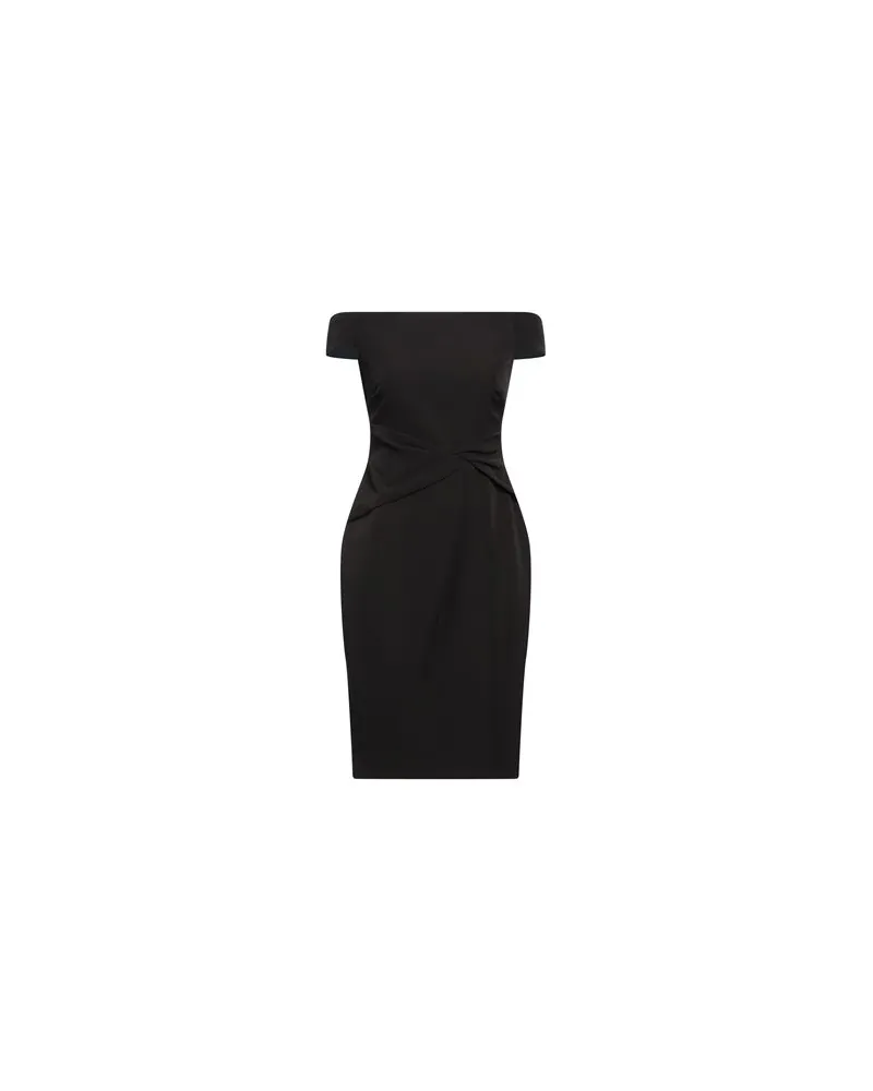 Ralph Lauren CREPE OFF-THE-SHOULDER DRESS  - KLEIDER - Mini-Kleiderauf YOOX.COM Schwarz