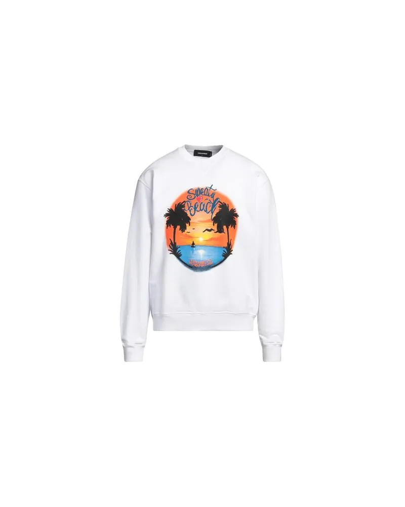 Dsquared2 TOPS - Sweatshirtsauf YOOX.COM Weiß