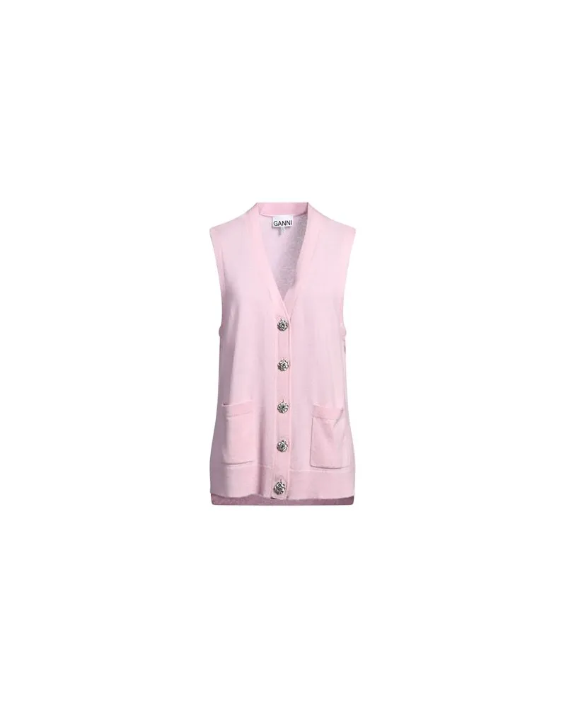 Ganni STRICKWAREN - Strickjackenauf YOOX.COM Rosa