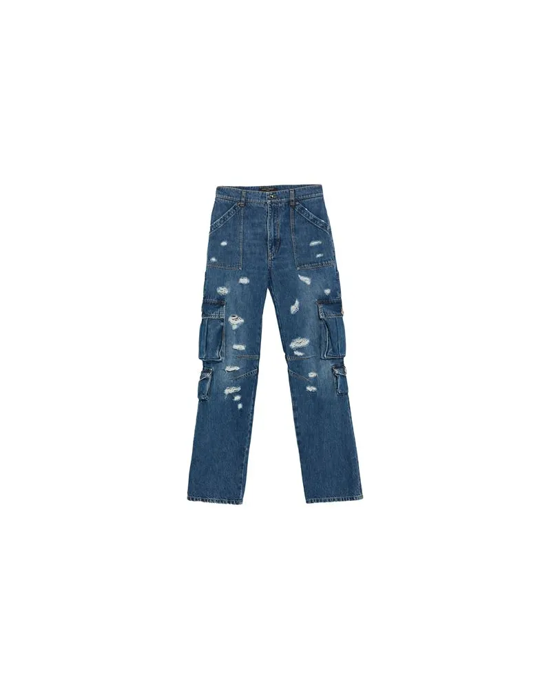Dolce & Gabbana HOSEN & RÖCKE - Jeanshosenauf YOOX.COM Blau