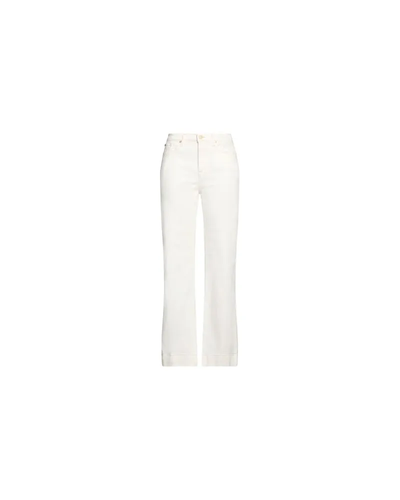 7 for all mankind HOSEN & RÖCKE - Jeanshosenauf YOOX.COM Elfenbein