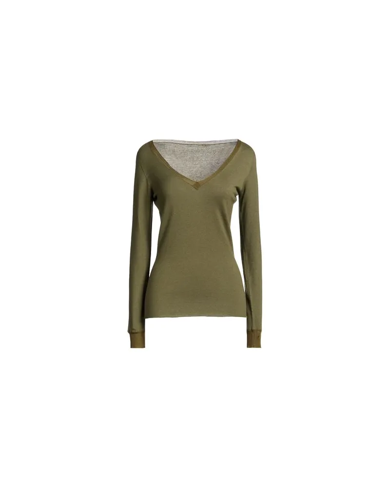 Majestic STRICKWAREN - Pulloverauf YOOX.COM Dunkelgrün
