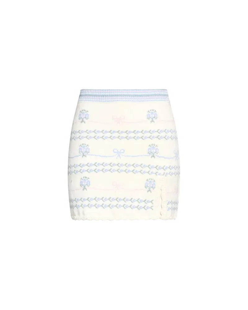 LoveShackFancy HOSEN & RÖCKE - Miniröckeauf YOOX.COM Elfenbein