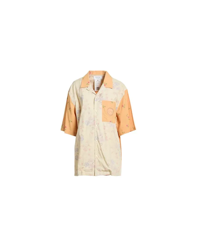 Marine Serre WHITE LINE - TOPS - Hemdenauf YOOX.COM Beige