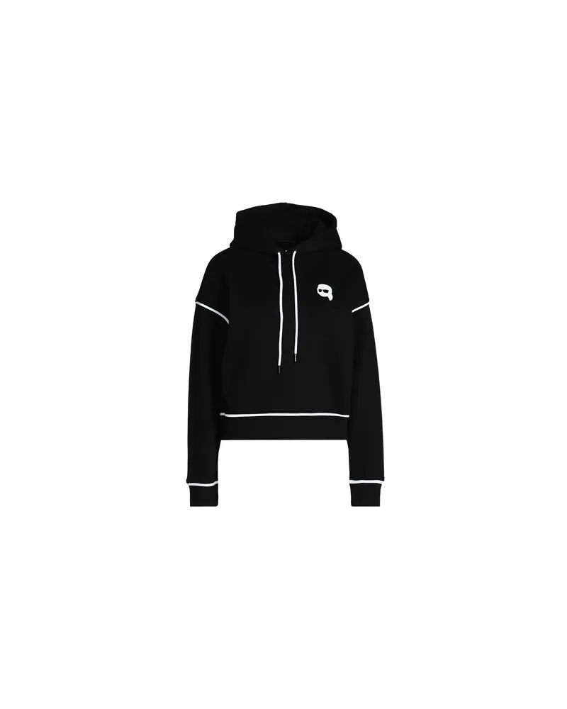 Karl Lagerfeld IKONIK 2.0 HOODIE - TOPS - Sweatshirtsauf YOOX.COM Schwarz
