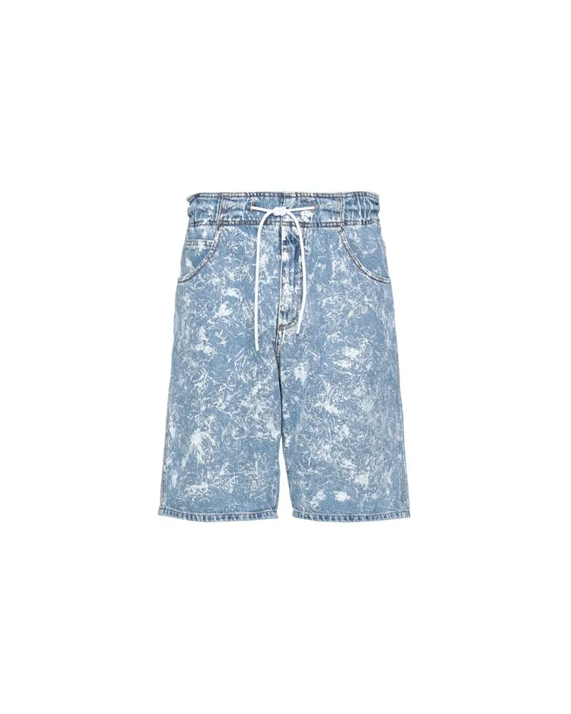 MSGM HOSEN & RÖCKE - Jeansshortsauf YOOX.COM Blau