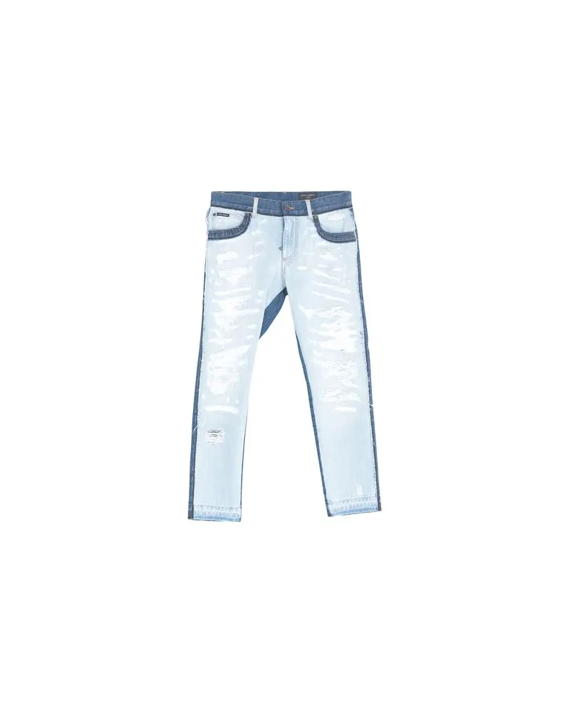 Dolce & Gabbana HOSEN & RÖCKE - Jeanshosenauf YOOX.COM Blau