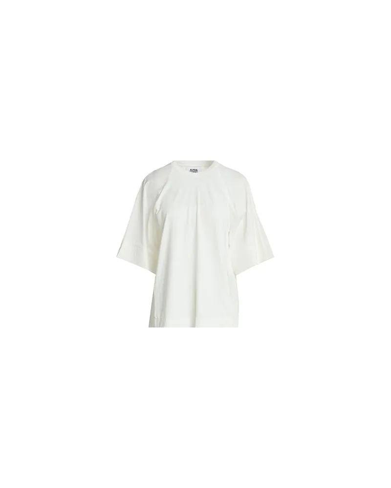 Alpha Studio TOPS - T-shirtsauf YOOX.COM Weiß