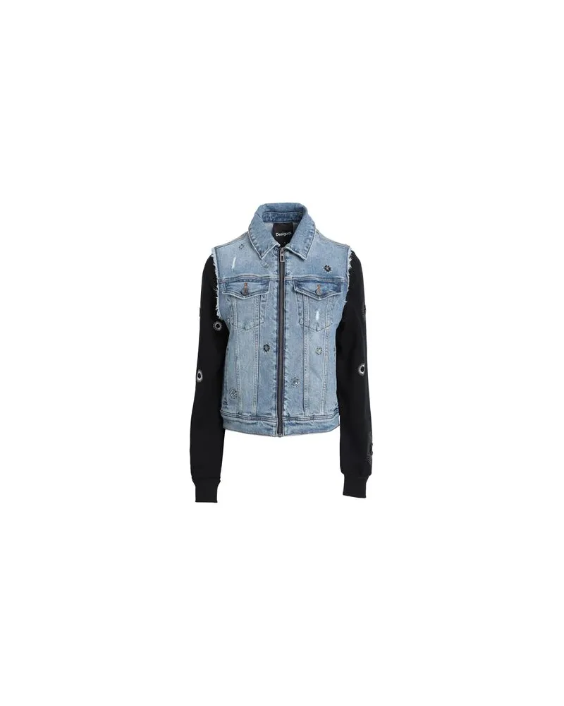 Desigual JACKEN & MÄNTEL - Jeansjacken/Mäntelauf YOOX.COM Blau