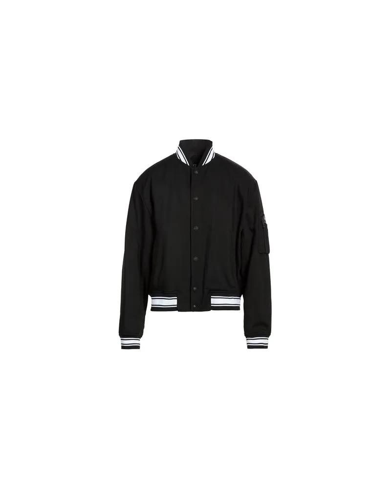 Versace Jeans JACKEN & MÄNTEL - Jacken und Anoraksauf YOOX.COM Schwarz