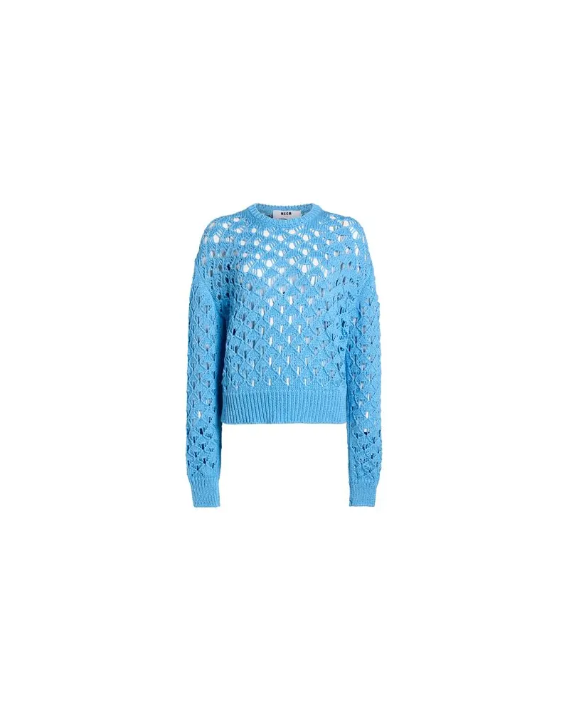 MSGM STRICKWAREN - Pulloverauf YOOX.COM Hellblau