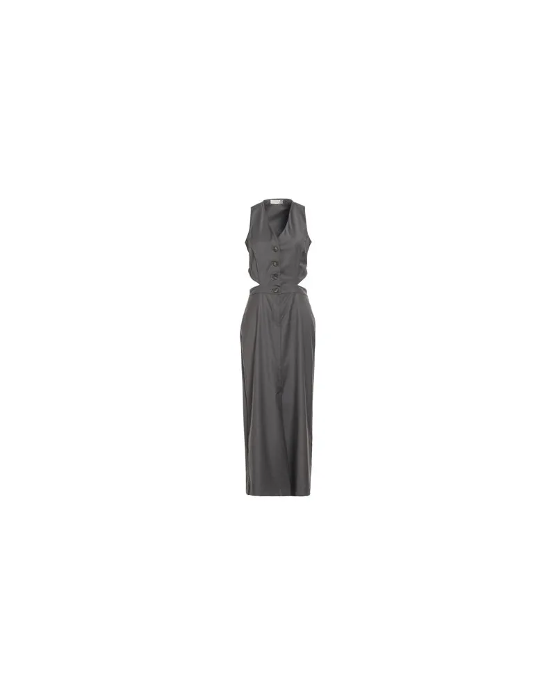 HAVEONE KLEIDER - Maxi-Kleiderauf YOOX.COM Braungrau