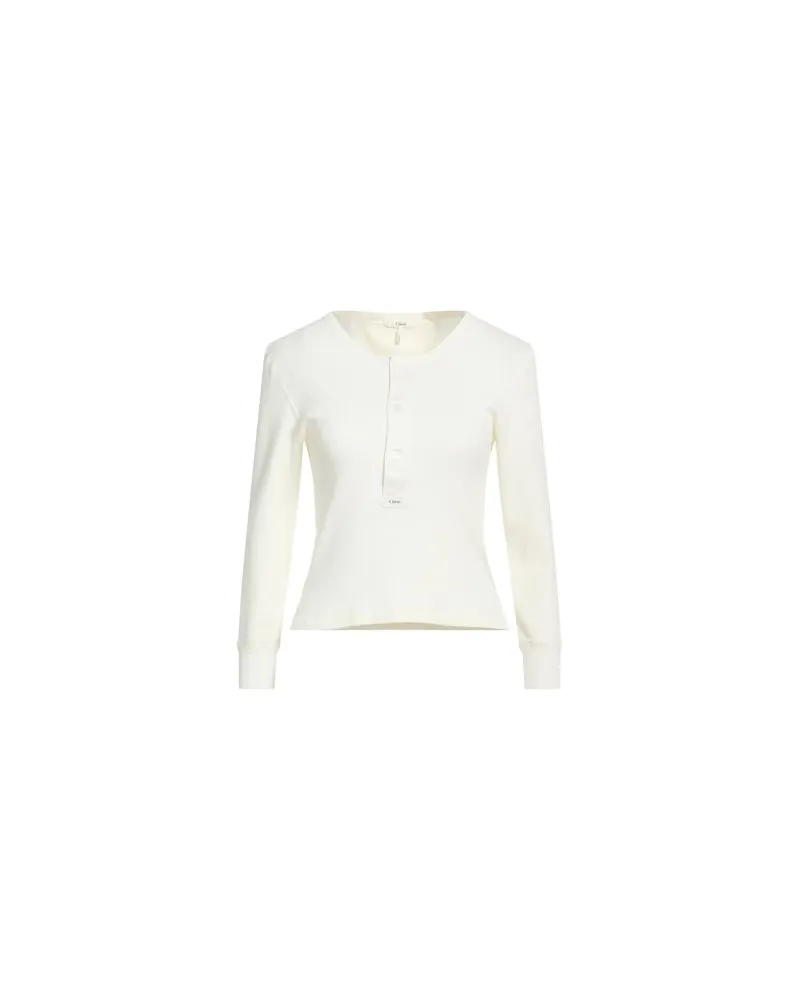 Chloé TOPS - T-shirtsauf YOOX.COM Cremeweiß