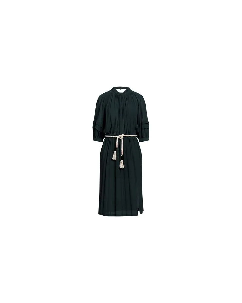 Sessùn KLEIDER - Midi-Kleiderauf YOOX.COM Dunkelgrün