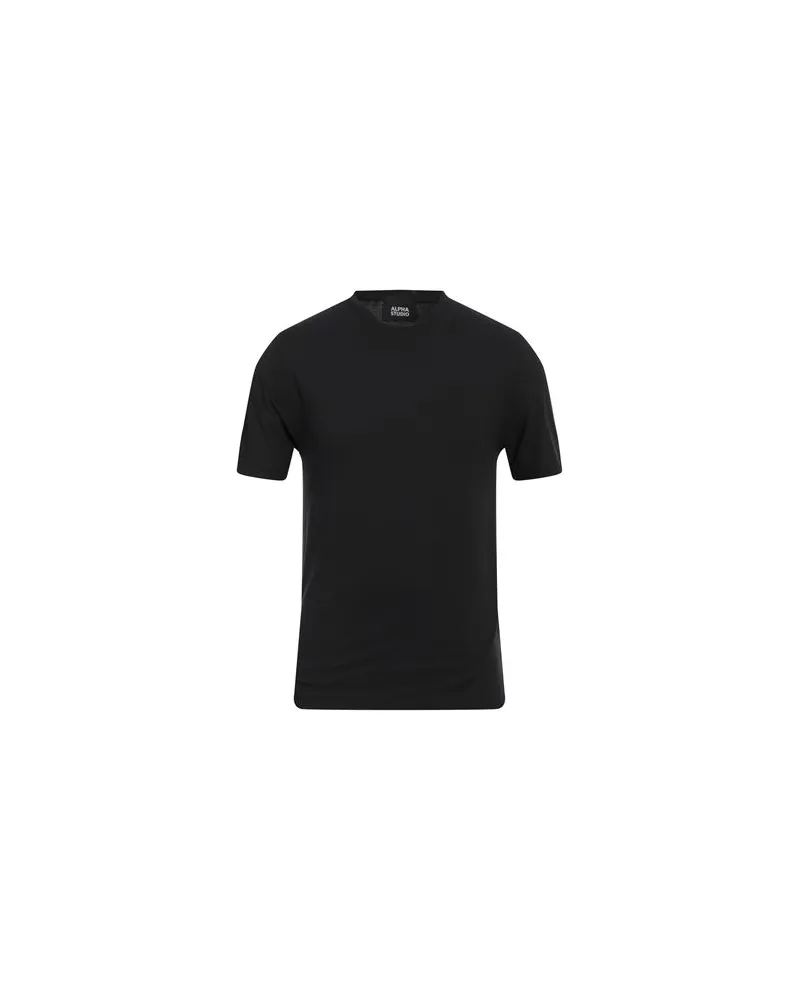Alpha Studio TOPS - T-shirtsauf YOOX.COM Schwarz