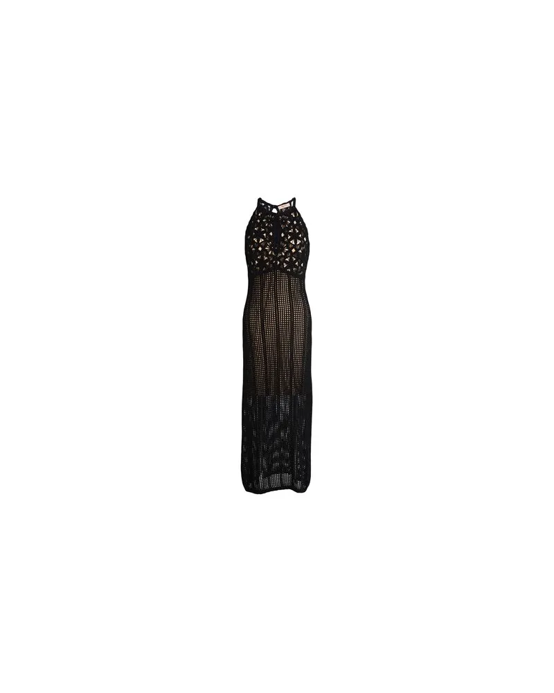 Twin-Set KLEIDER - Maxi-Kleiderauf YOOX.COM Schwarz
