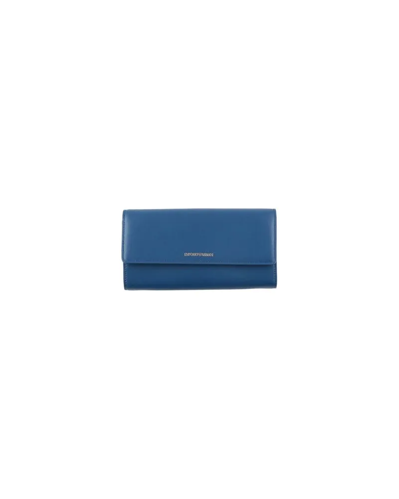 Emporio Armani Kleinlederwaren - Brieftaschenauf YOOX.COM Blau