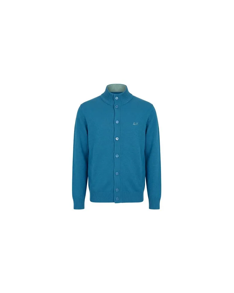 Sun68 STRICKWAREN - Strickjackenauf YOOX.COM Taubenblau