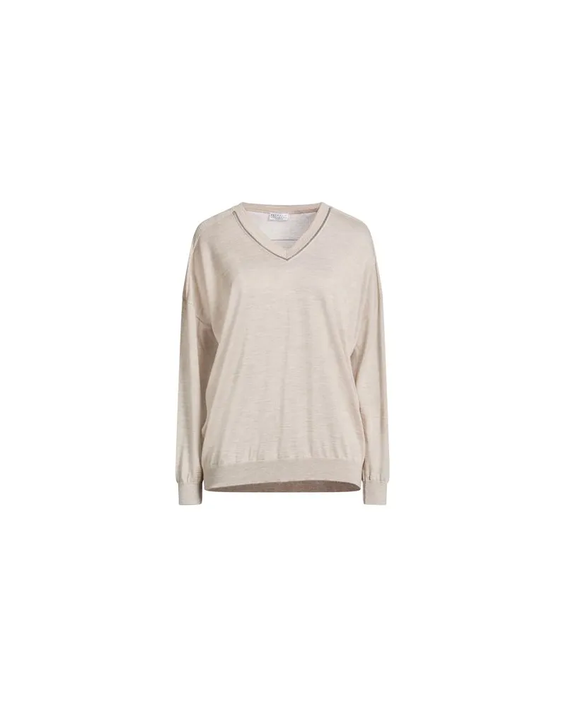 Brunello Cucinelli STRICKWAREN - Pulloverauf YOOX.COM Beige