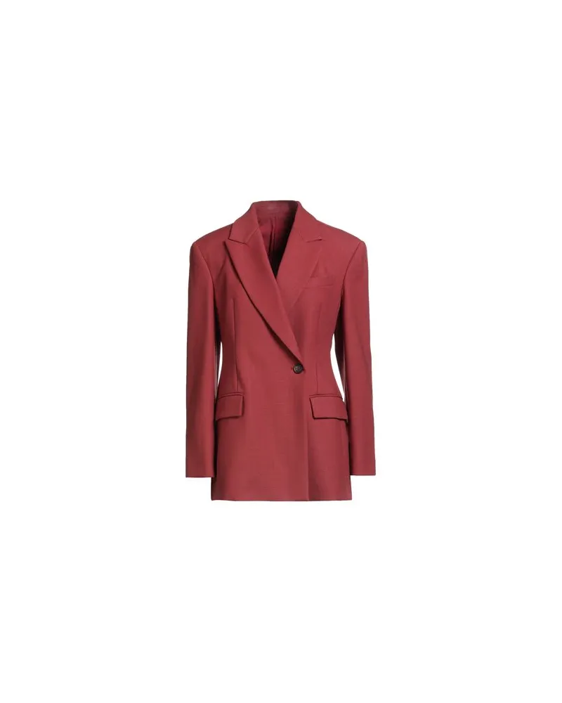 Brunello Cucinelli ANZÜGE und CO-ORDS - Blazersauf YOOX.COM Ziegelrot