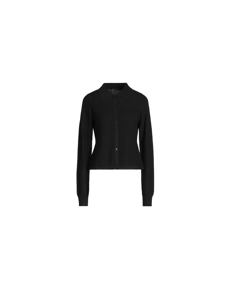 8 by Yoox MERINO BLEND TEXTURED KNIT POLO  - STRICKWAREN - Strickjackenauf YOOX.COM Schwarz