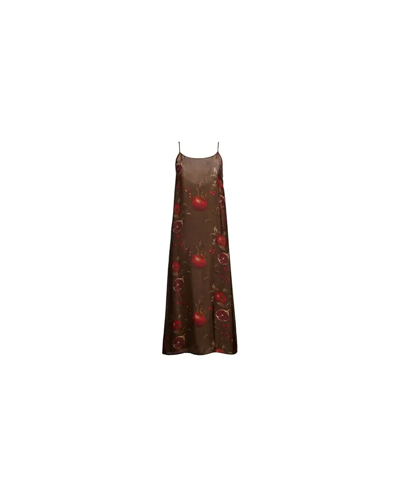 Uma Wang KLEIDER - Midi-Kleiderauf YOOX.COM Braun
