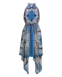 Twin-Set Midi-Kleid Azurblau