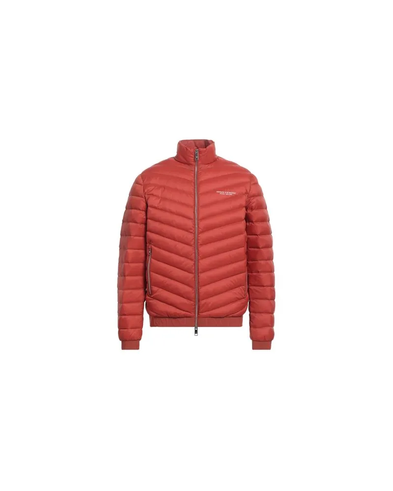 Armani Exchange JACKEN & MÄNTEL - Pufferjacken & Daunenjackenauf YOOX.COM Rostrot