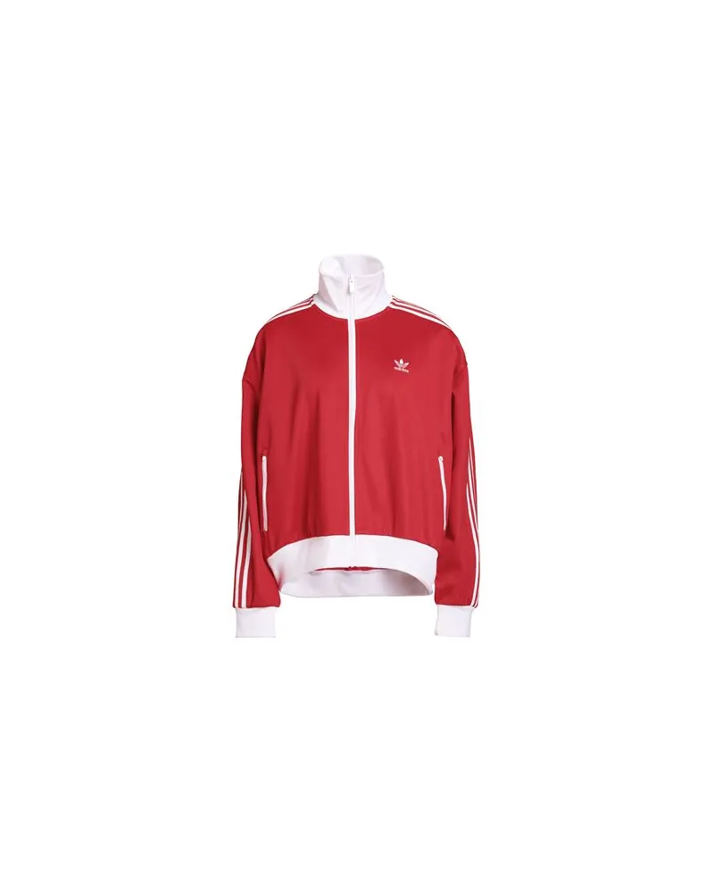 adidas OS TRACK TOP  - TOPS - Sweatshirtsauf YOOX.COM Rot