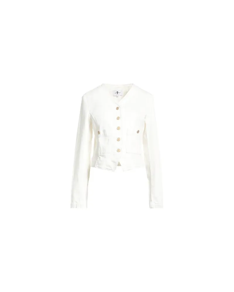 7 for all mankind JACKEN & MÄNTEL - Jeansjacken/Mäntelauf YOOX.COM Weiß
