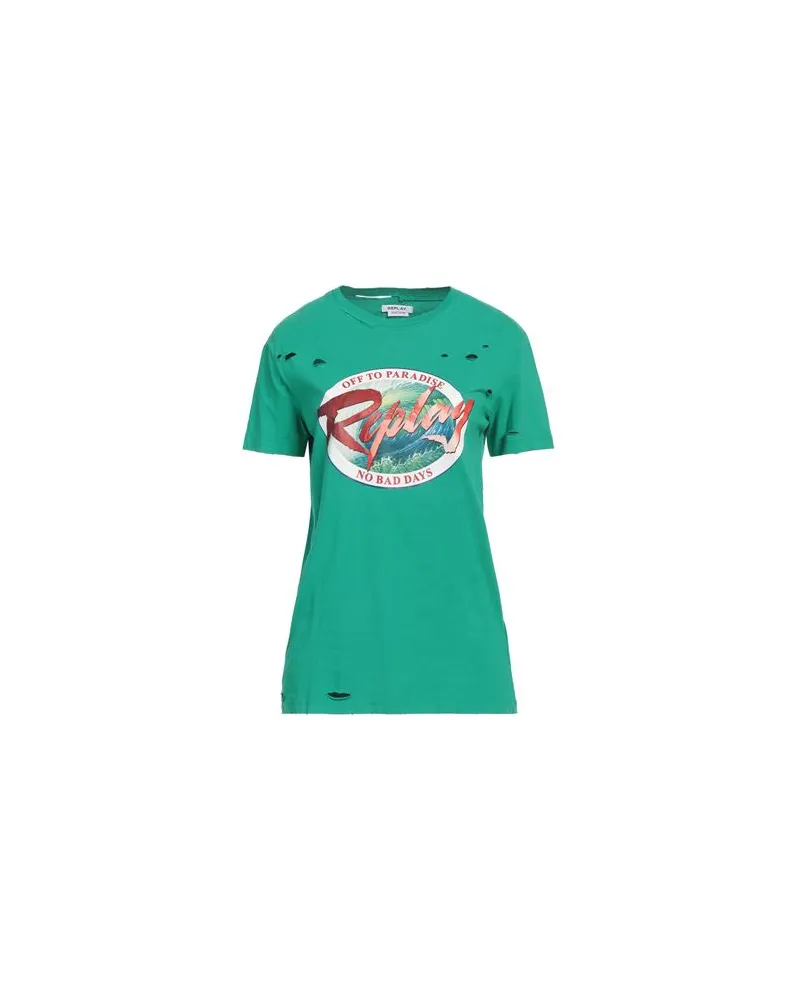 Replay TOPS - T-shirtsauf YOOX.COM Grün