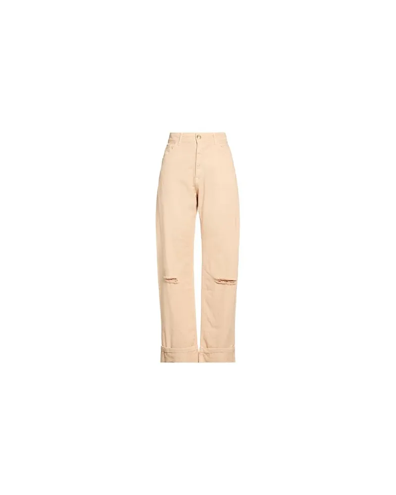 KONTATTO HOSEN & RÖCKE - Jeanshosenauf YOOX.COM Beige
