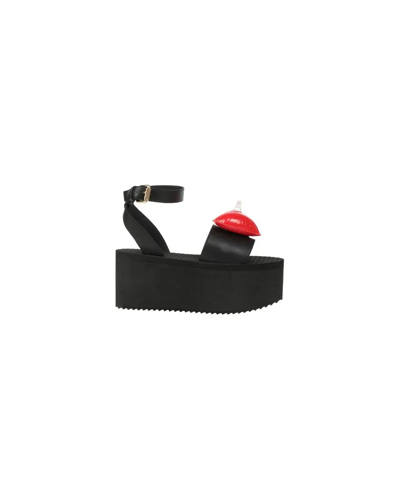 Moschino SCHUHE - Sandalenauf YOOX.COM Schwarz