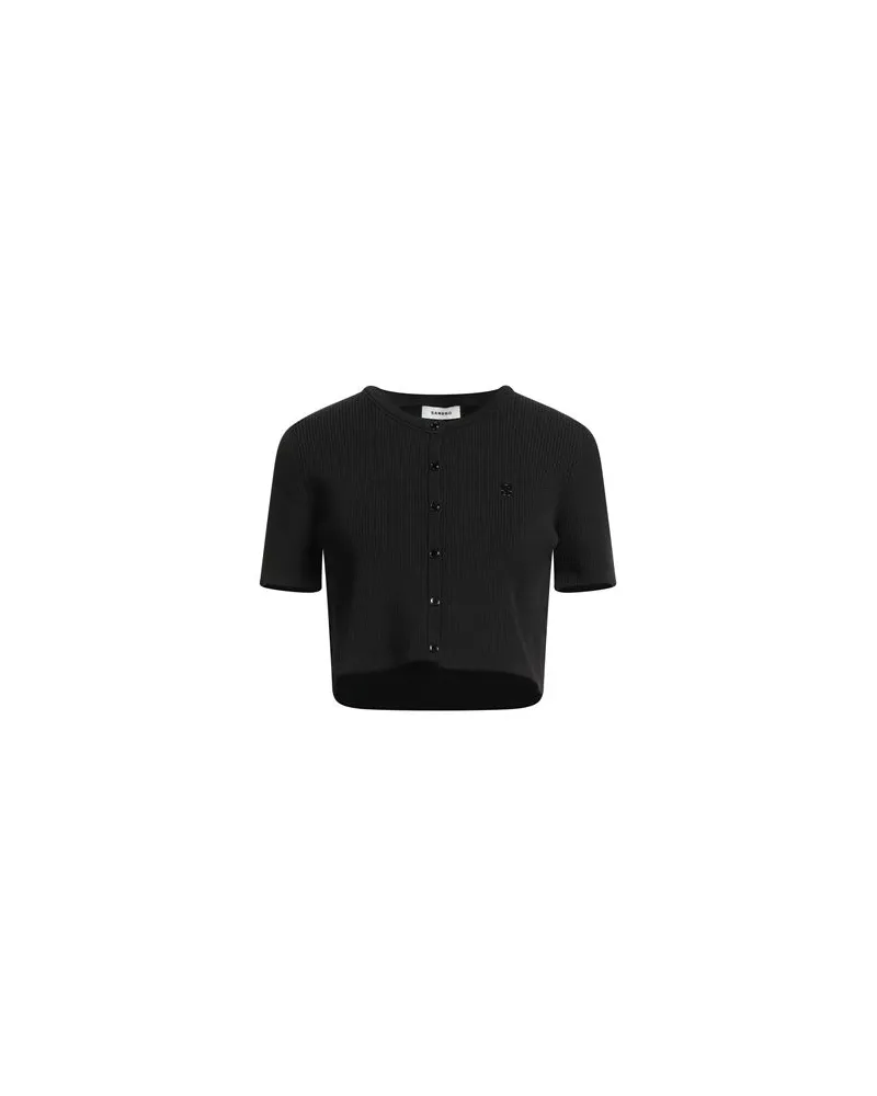 Sandro STRICKWAREN - Strickjackenauf YOOX.COM Schwarz