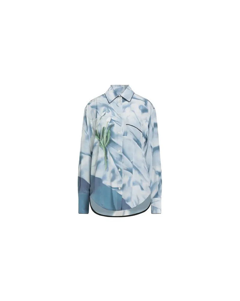 Victoria Beckham TOPS - Hemdenauf YOOX.COM Hellblau