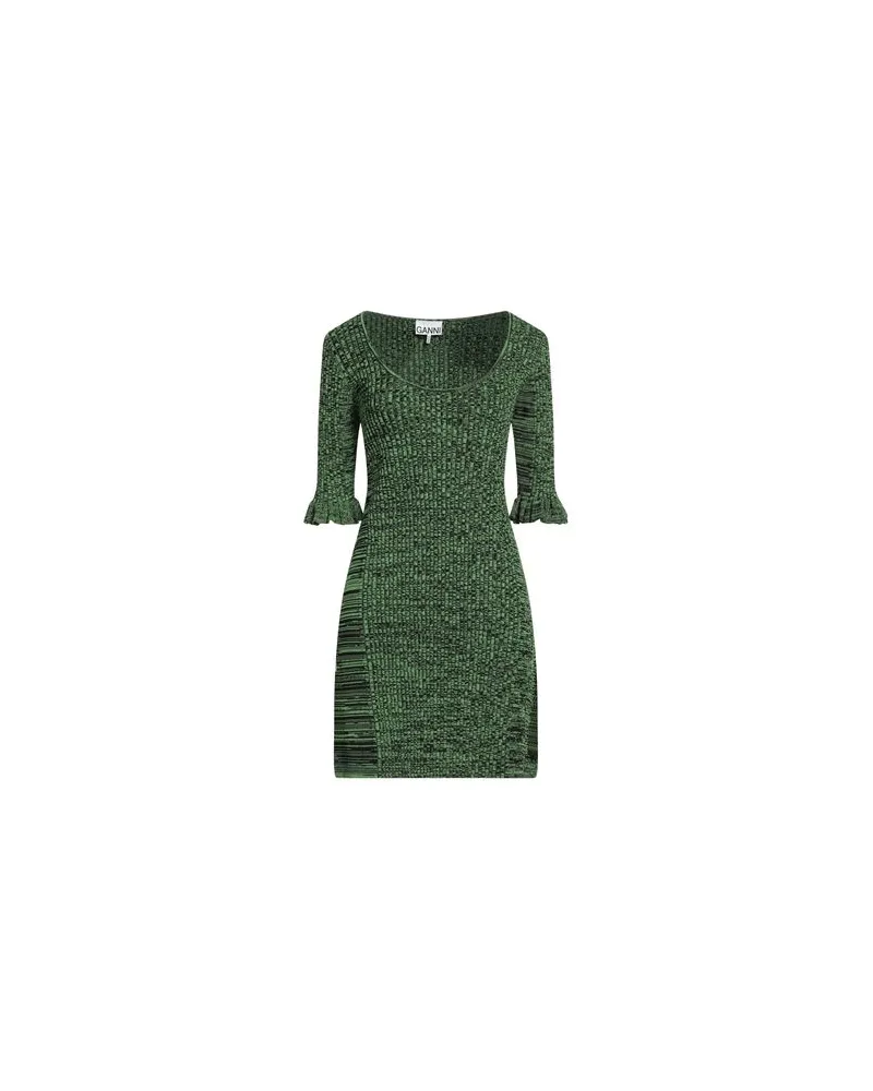 Ganni KLEIDER - Mini-Kleiderauf YOOX.COM Grün