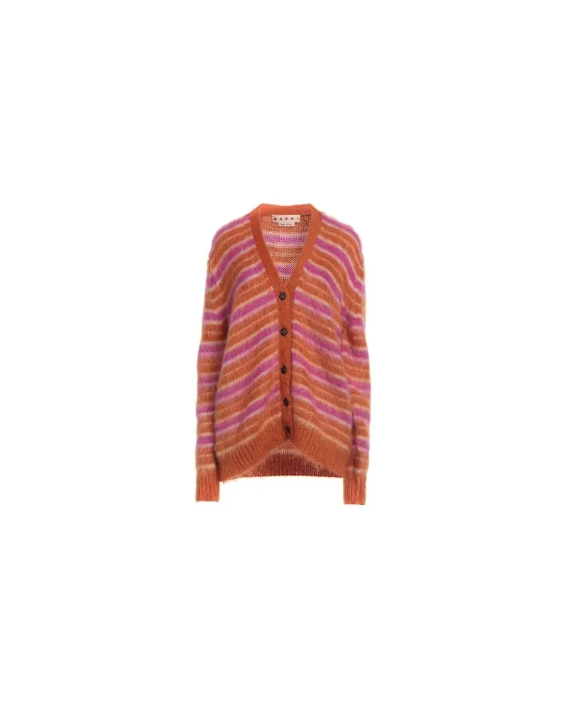 Marni STRICKWAREN - Strickjackenauf YOOX.COM Orange