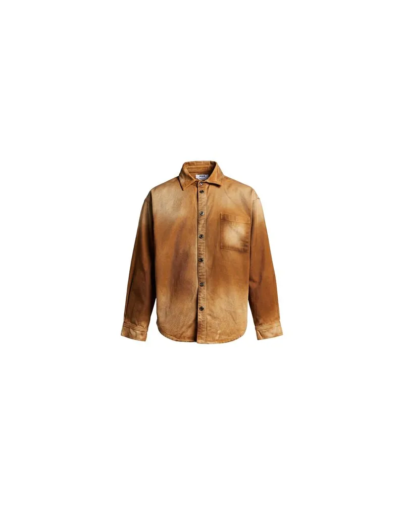 MSGM TOPS - Jeanshemdenauf YOOX.COM Kamel