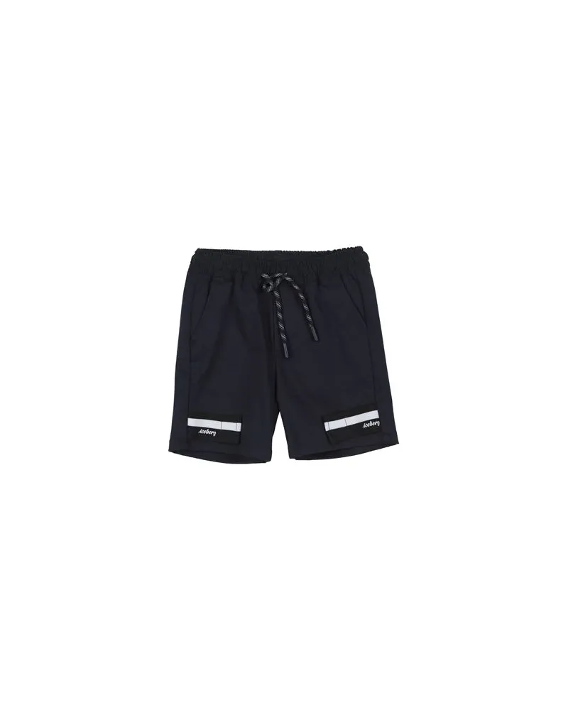 Iceberg HOSEN & RÖCKE - Shorts & Bermudashortsauf YOOX.COM Nachtblau