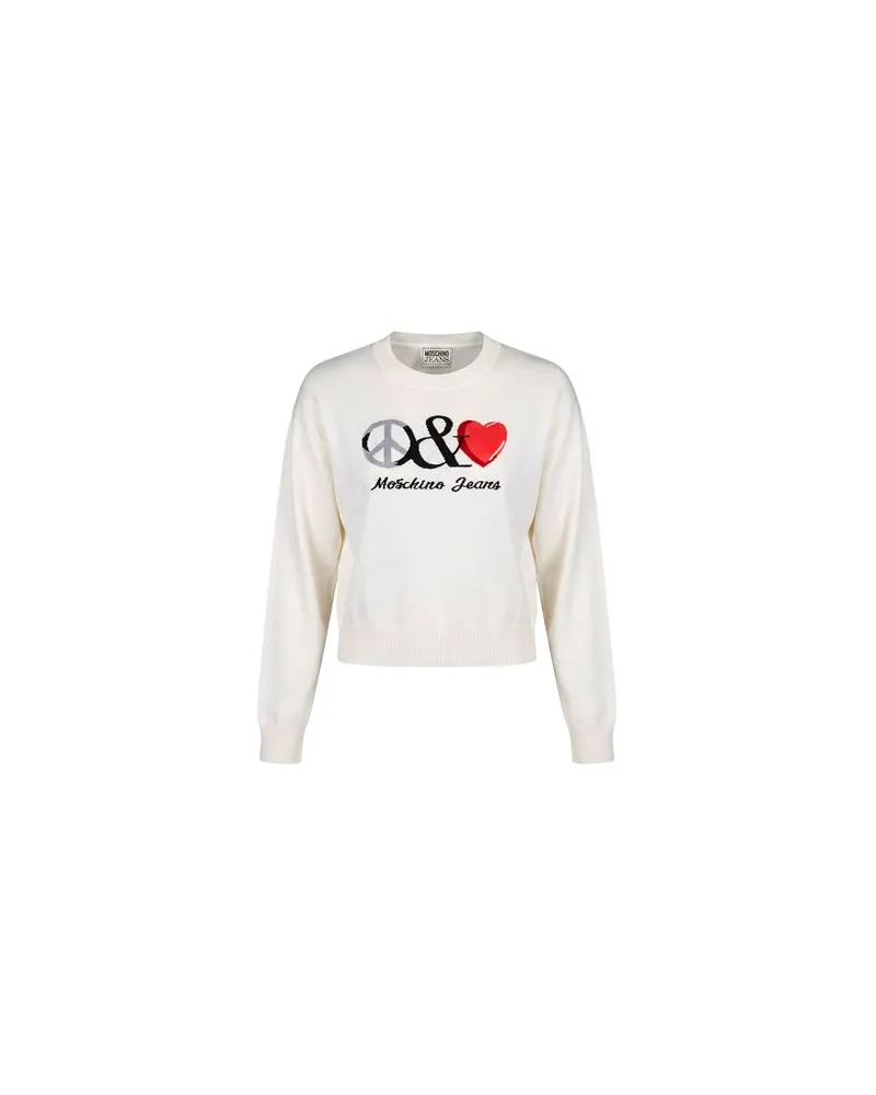 Moschino STRICKWAREN - Pulloverauf YOOX.COM Cremeweiß