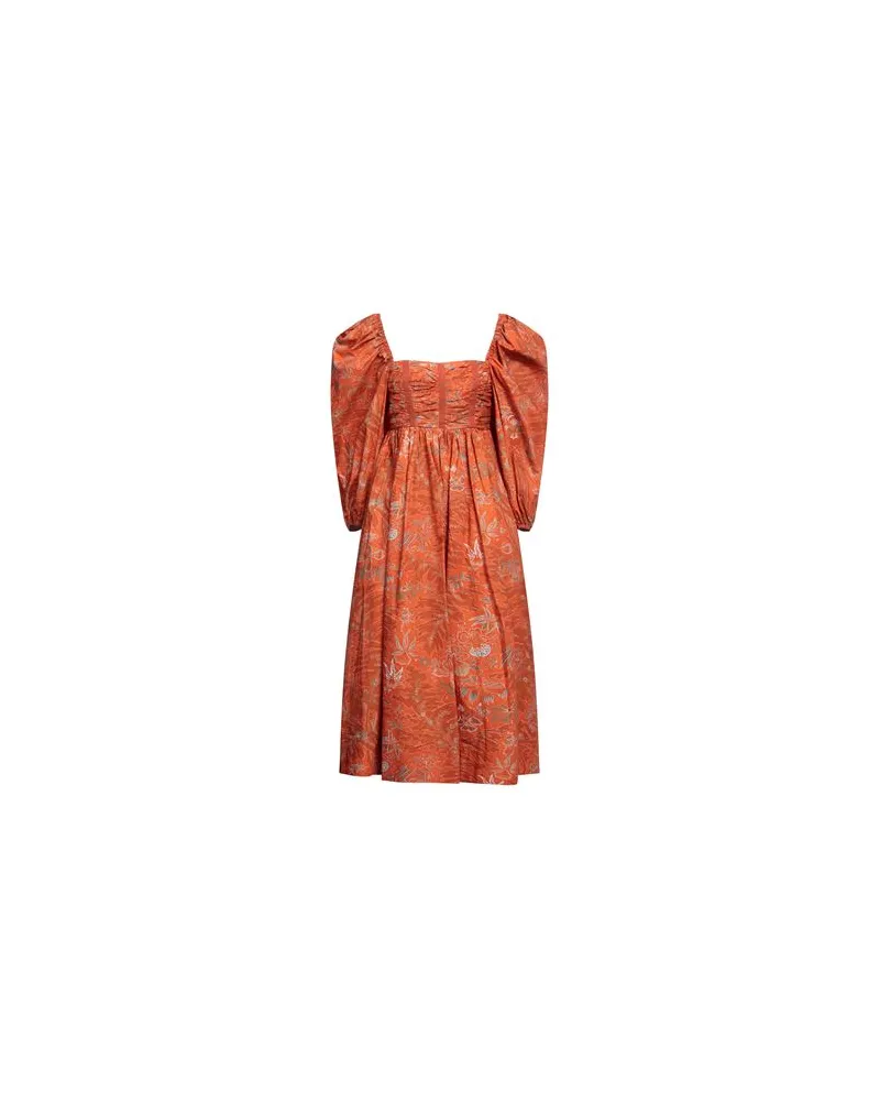 Ulla Johnson KLEIDER - Midi-Kleiderauf YOOX.COM Rostrot