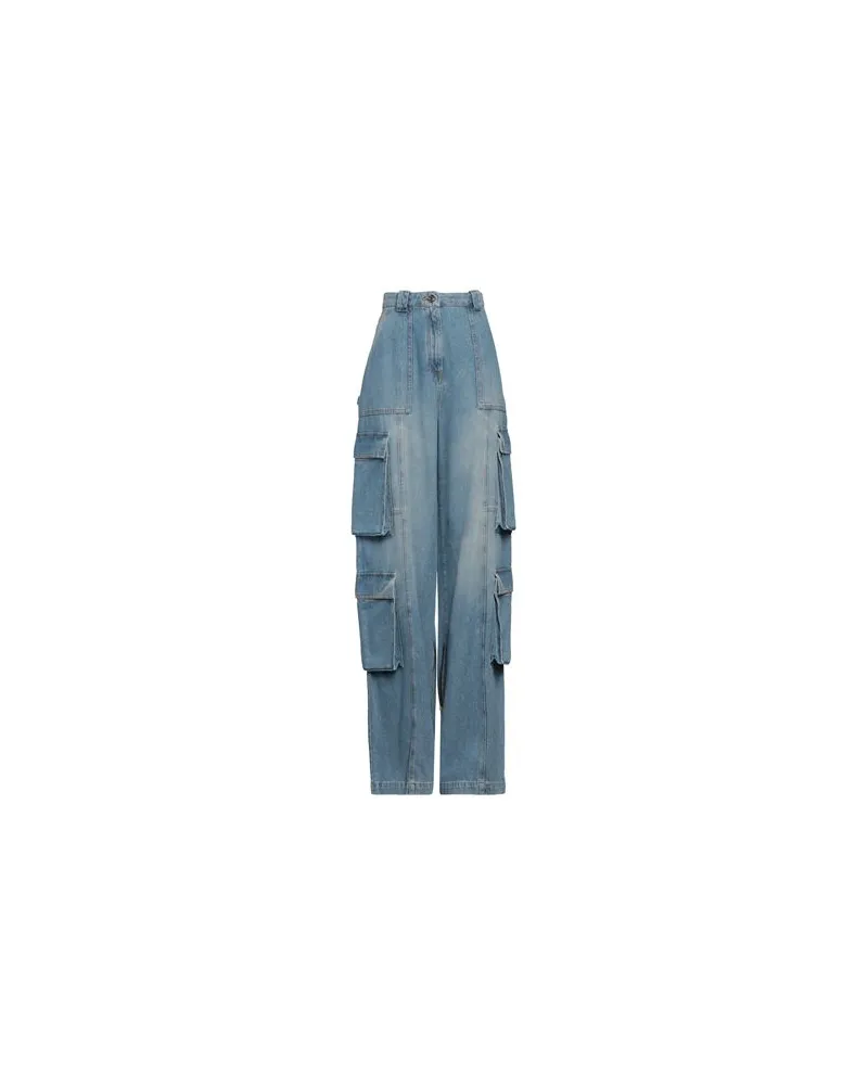 Elisabetta Franchi HOSEN & RÖCKE - Jeanshosenauf YOOX.COM Blau