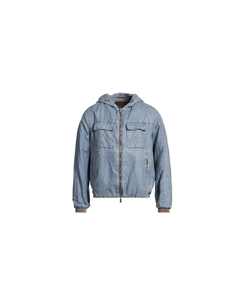 MOORER JACKEN & MÄNTEL - Jeansjacken/Mäntelauf YOOX.COM Blau