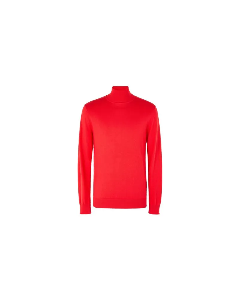 8 by Yoox ORGANIC COTTON TURTLENECK  - STRICKWAREN - Rollkragenpulloverauf YOOX.COM Rot