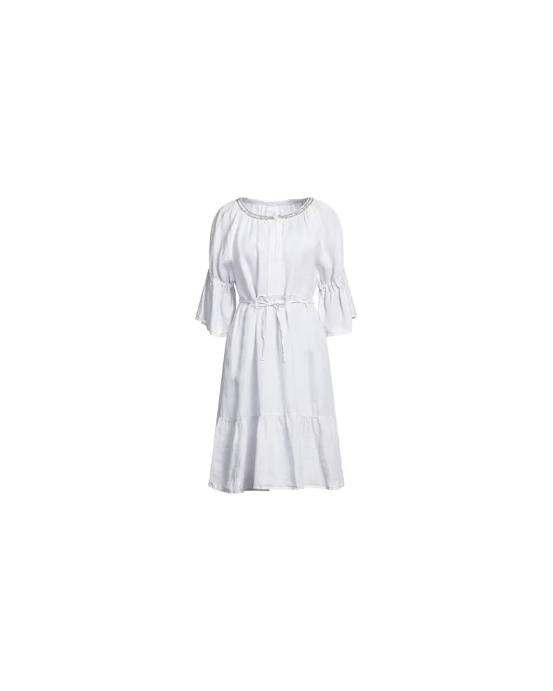 120% Lino KLEIDER - Midi-Kleiderauf YOOX.COM Hellgrau