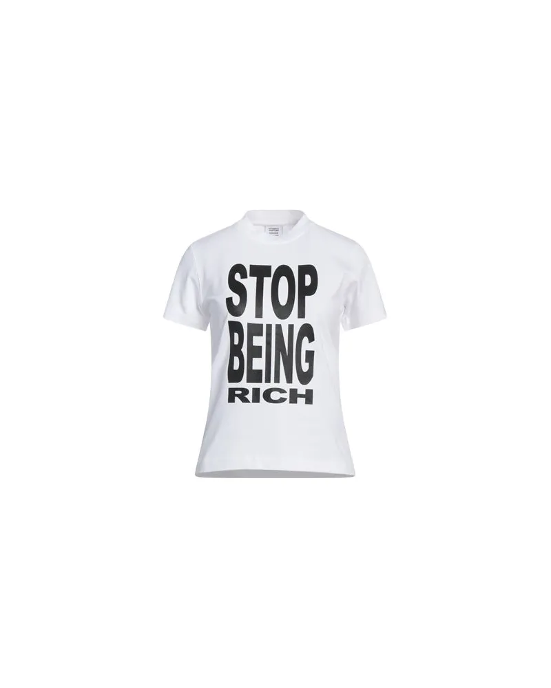 VETEMENTS TOPS - T-shirtsauf YOOX.COM Weiß